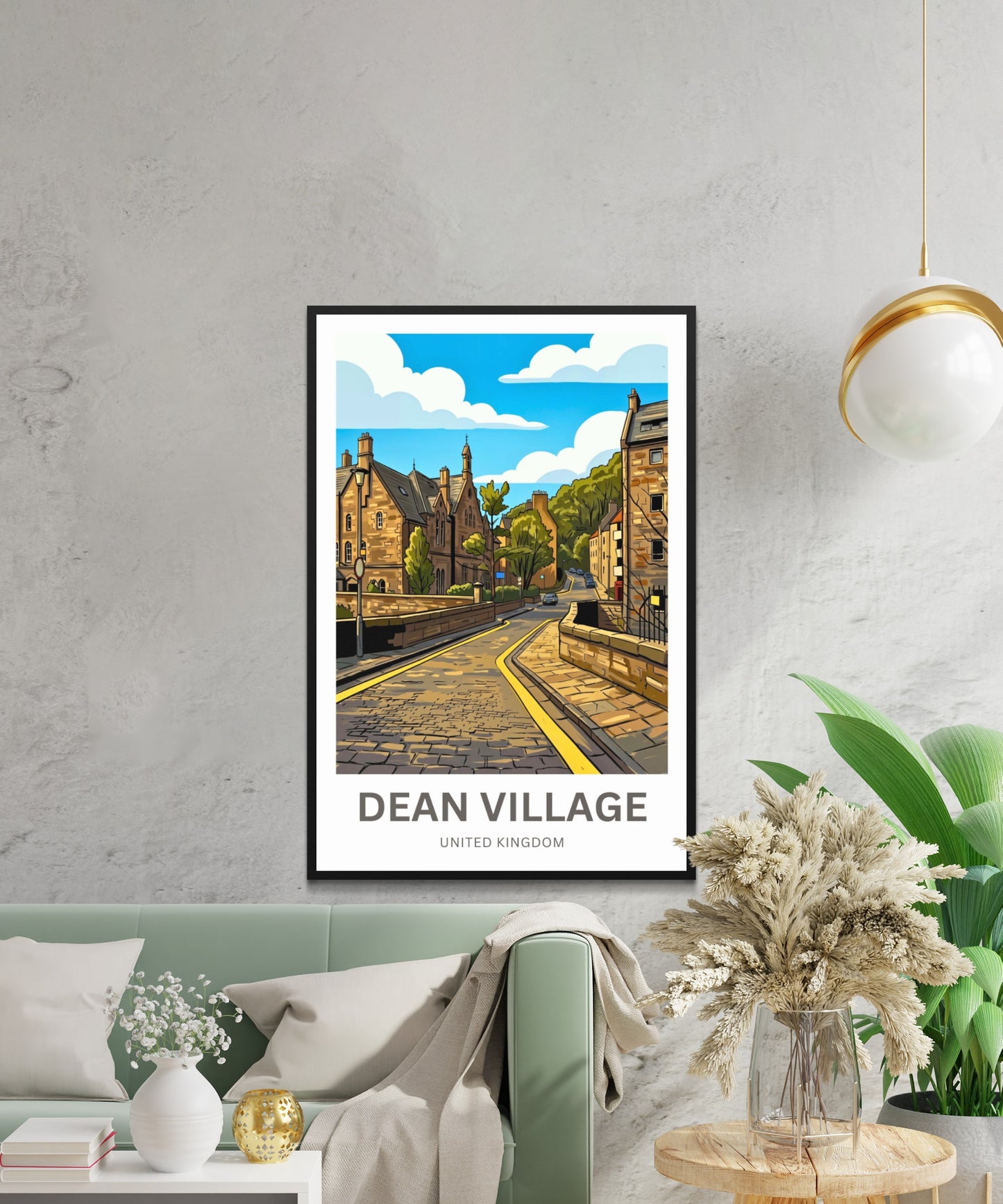 Dean Village Travel Poster - Edinburgh’s Quiet Side