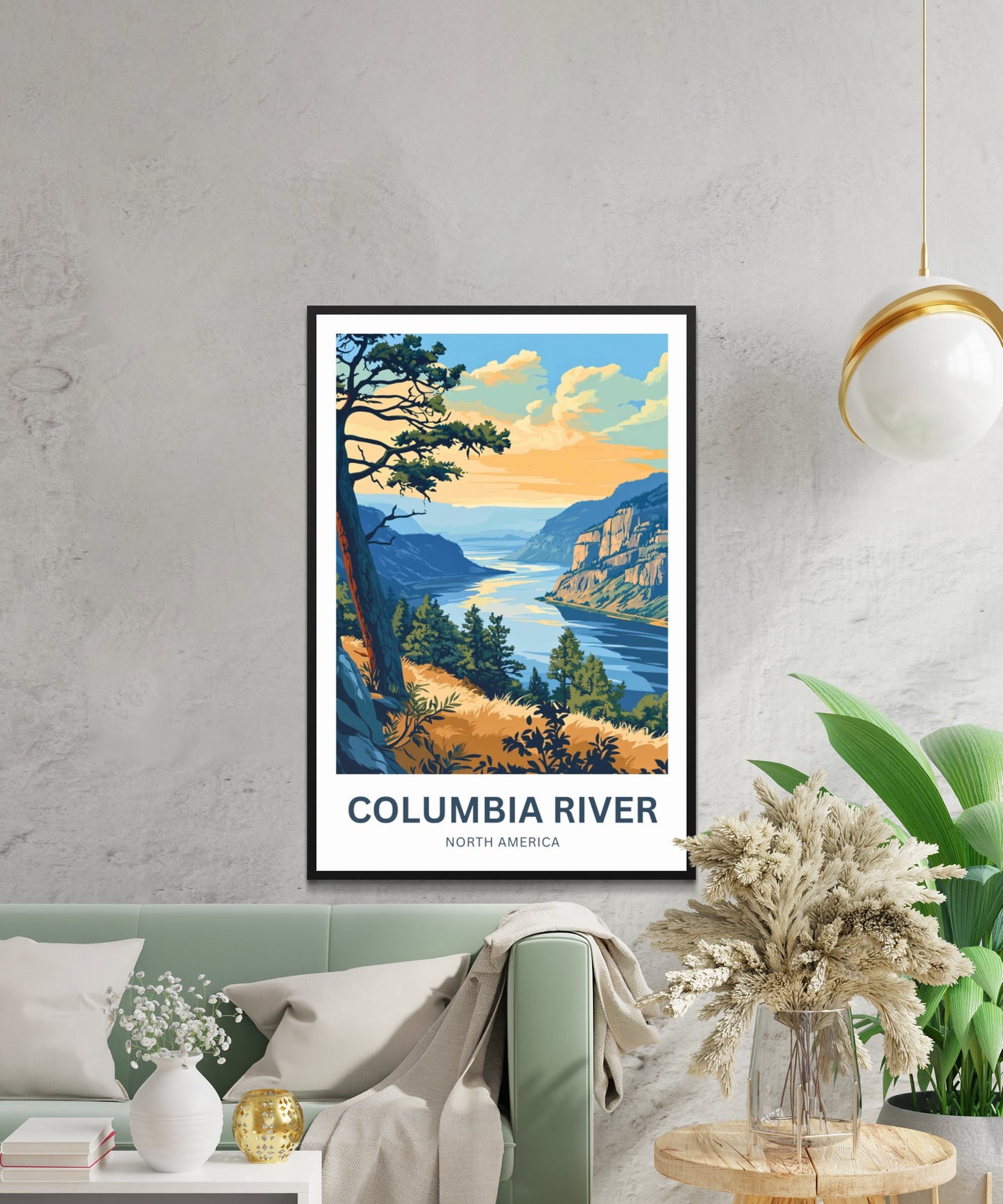 Columbia River Travel Poster- Pacific Northwest Icon