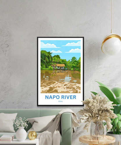 Napo River Travel Poster - River Views