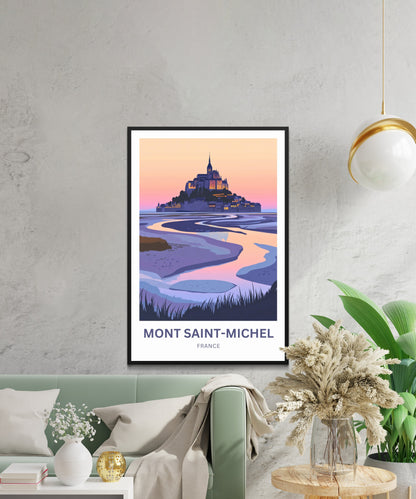 Mont Saint-Michel Travel Poster