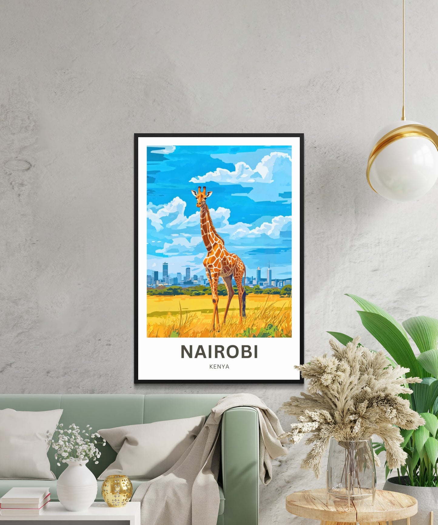 Nairobi Travel Poster - Green City in the Sun