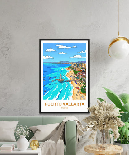 Puerto Vallarta  Travel Poster - Pacific Dreams