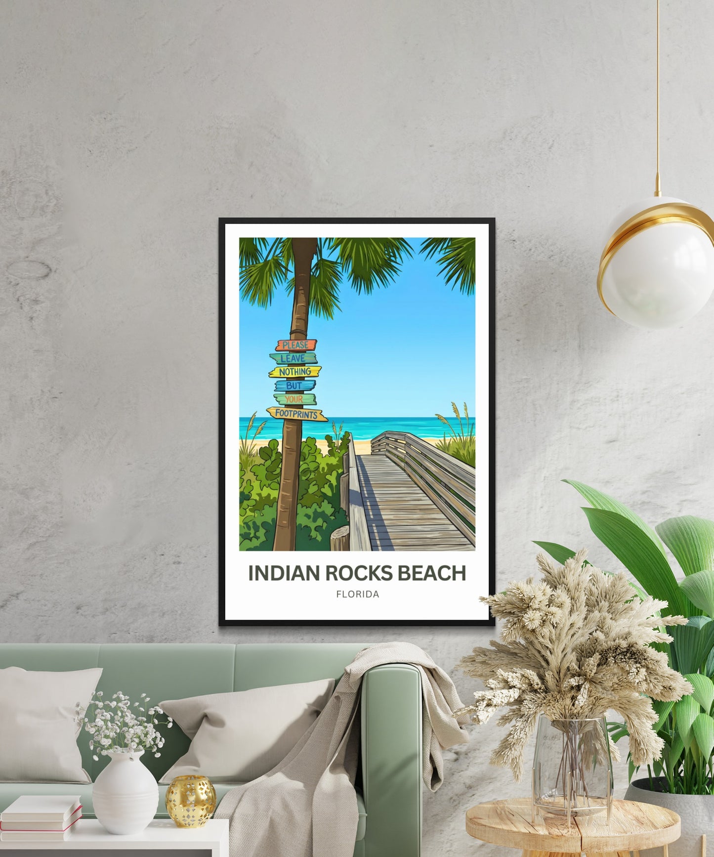 Indian Rocks Beach, Florida Travel Poster - Relaxing View