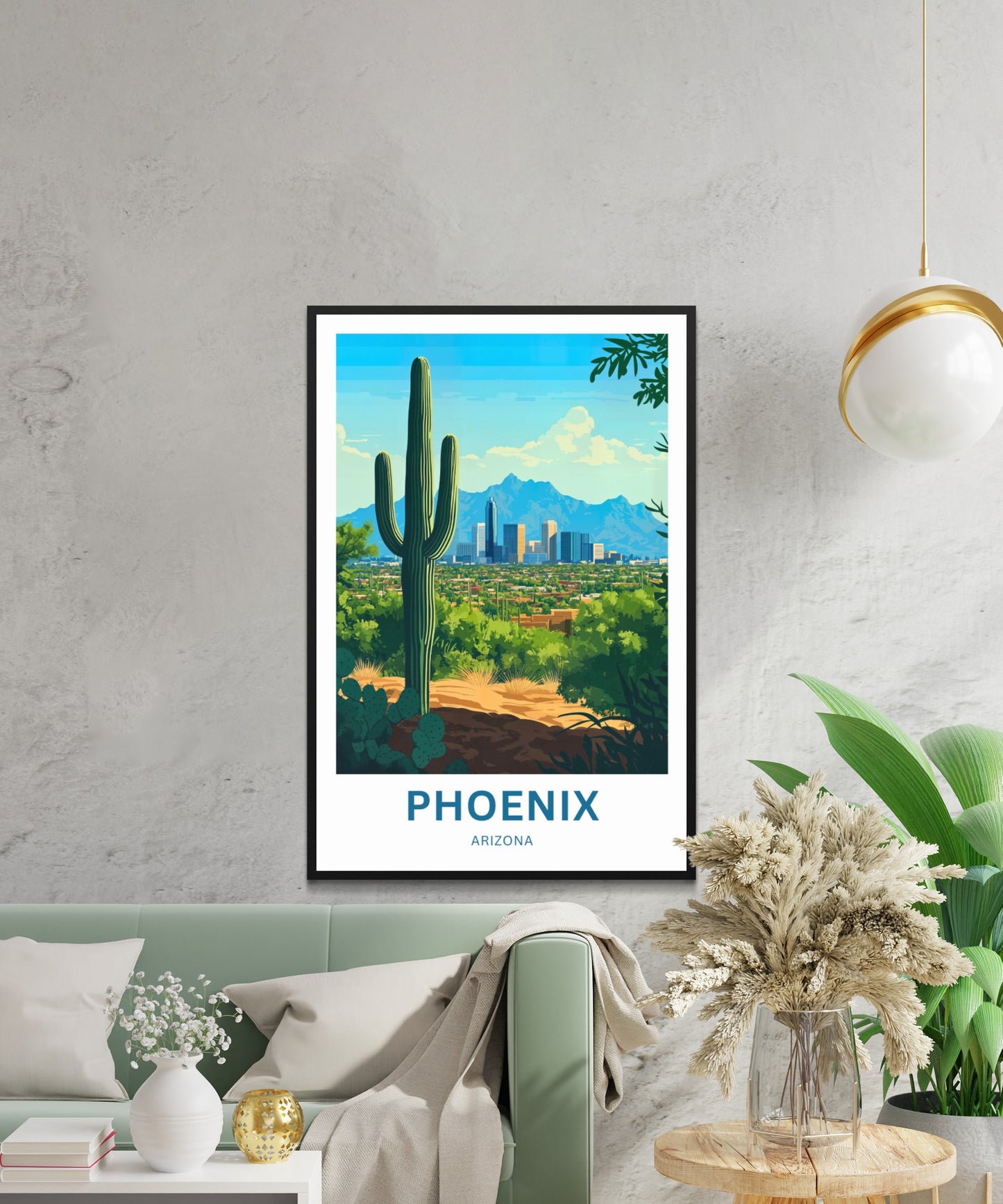 Phoenix Travel Poster - Where Desert Meets City