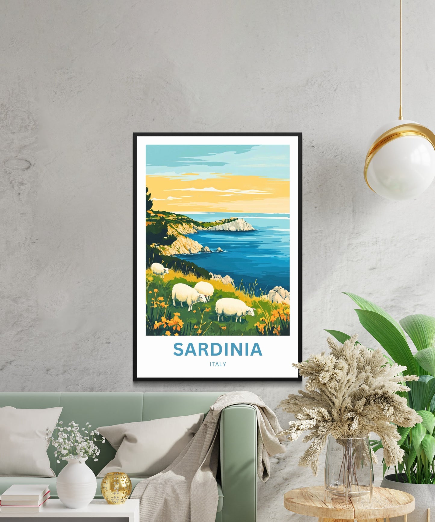 Sardinia Travel Poster - Pastoral Dreams of Sardinia