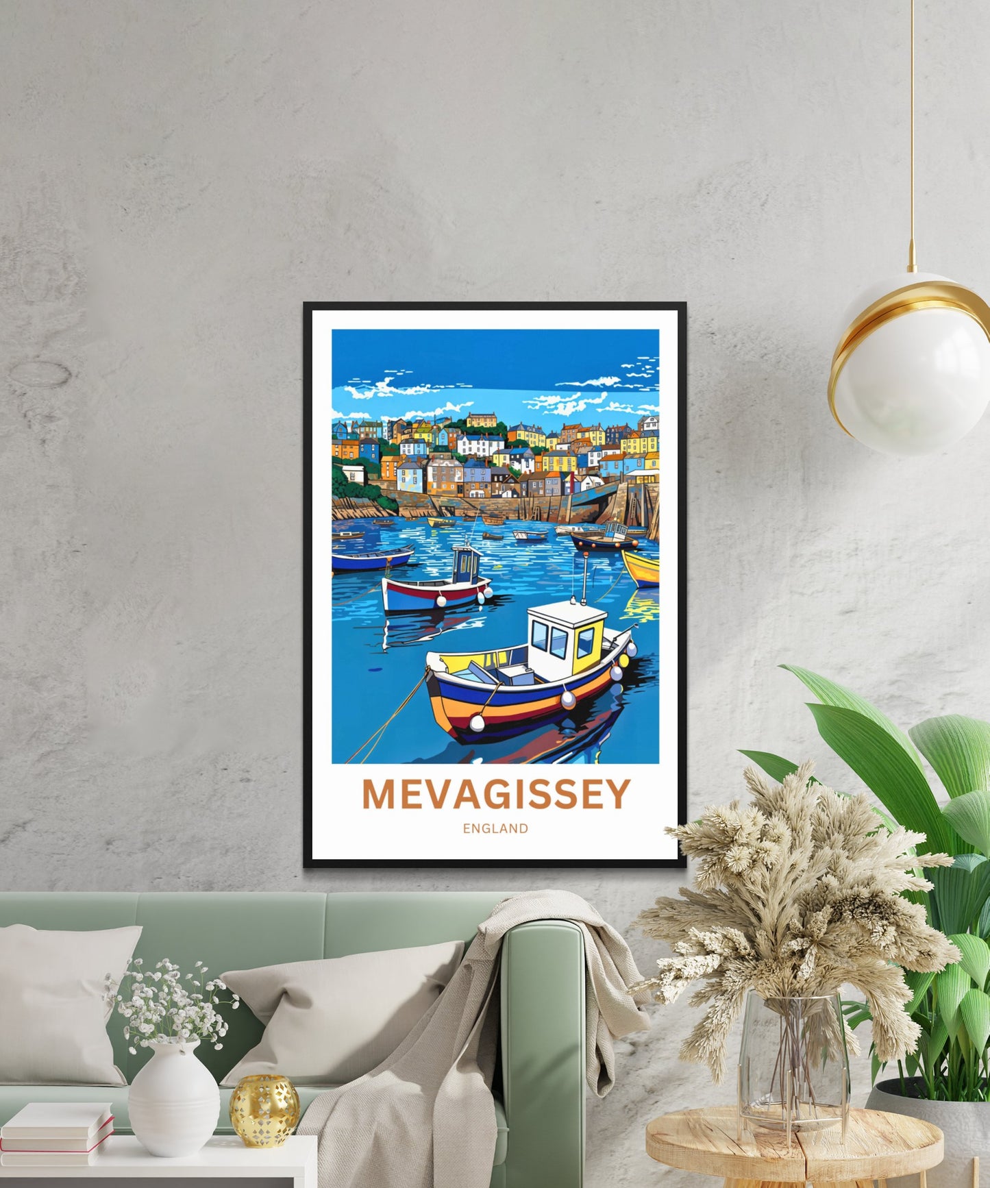 Mevagissey Travel Poster- Captivating Harbor