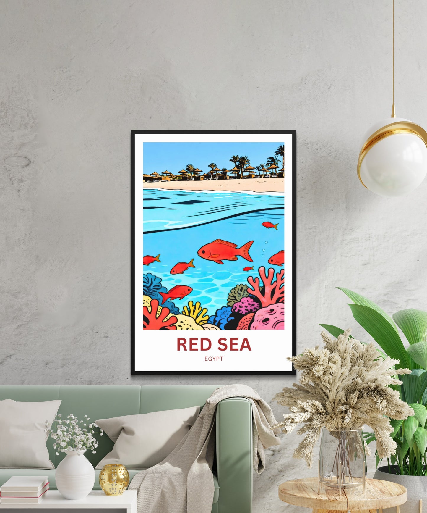 Red Sea Travel Poster - Underwater Paradise