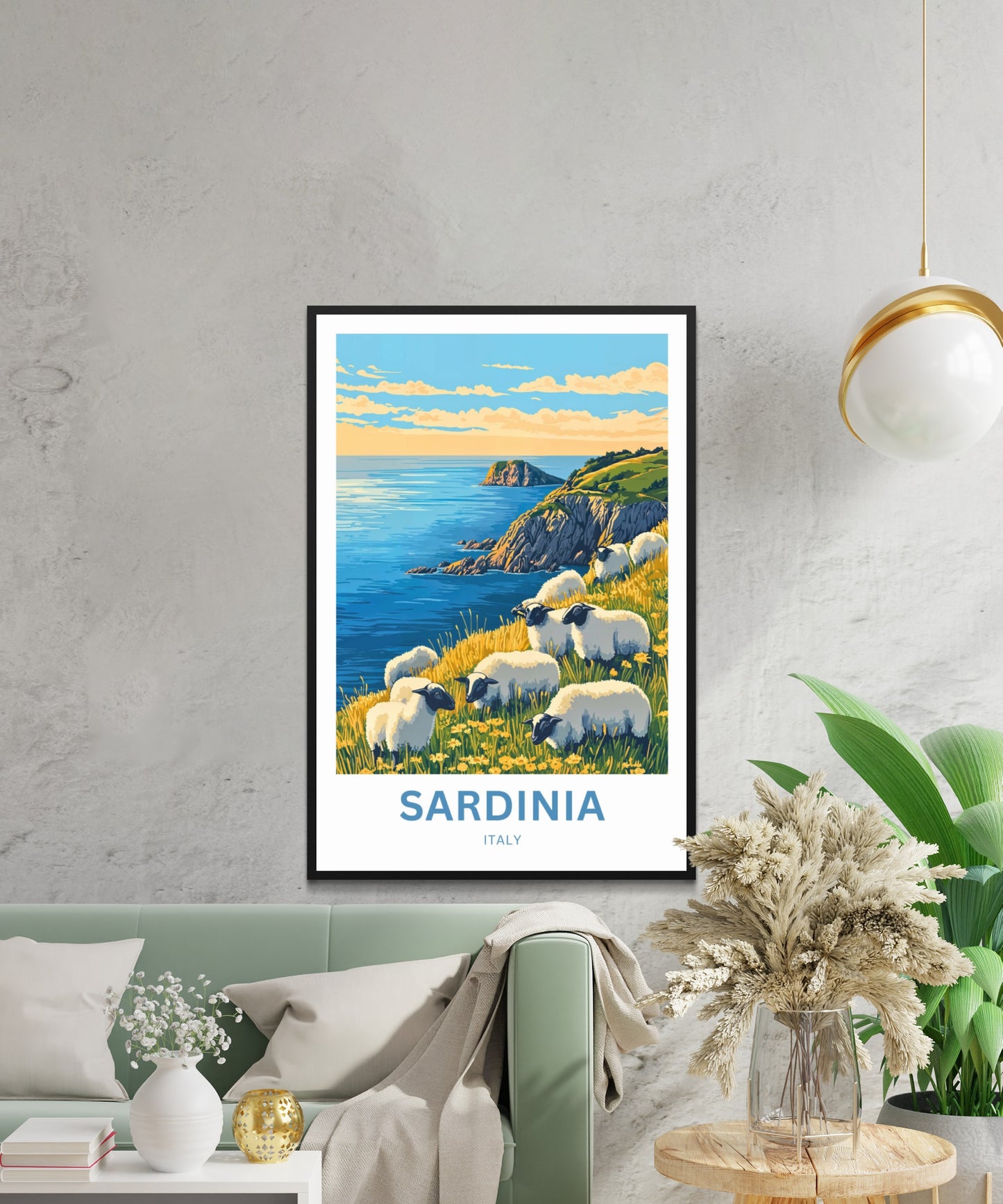 Sardinia Travel Poster - Captivating View of Sheperds