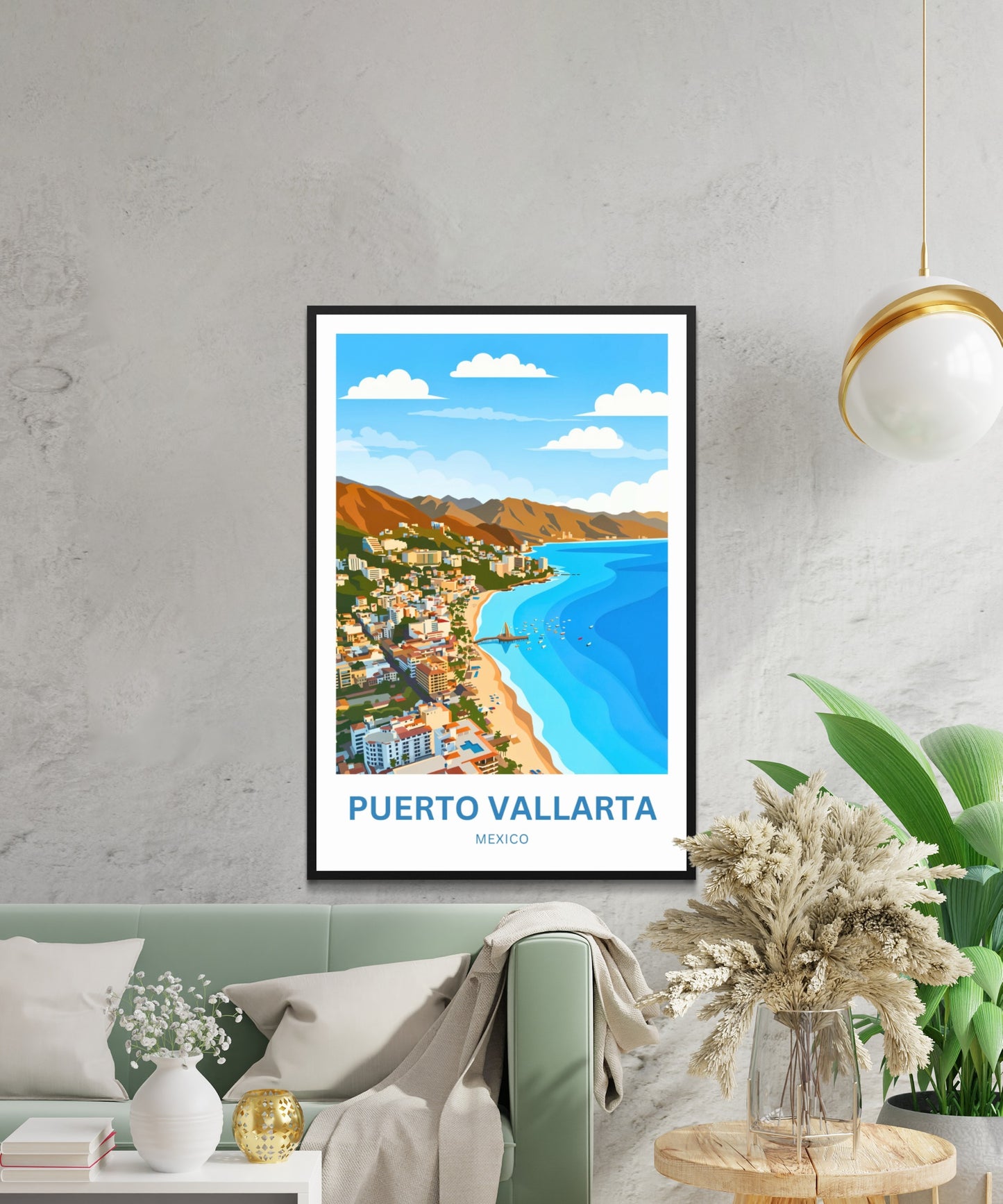 Puerto Vallarta  Travel Poster - Spirit of Mexico