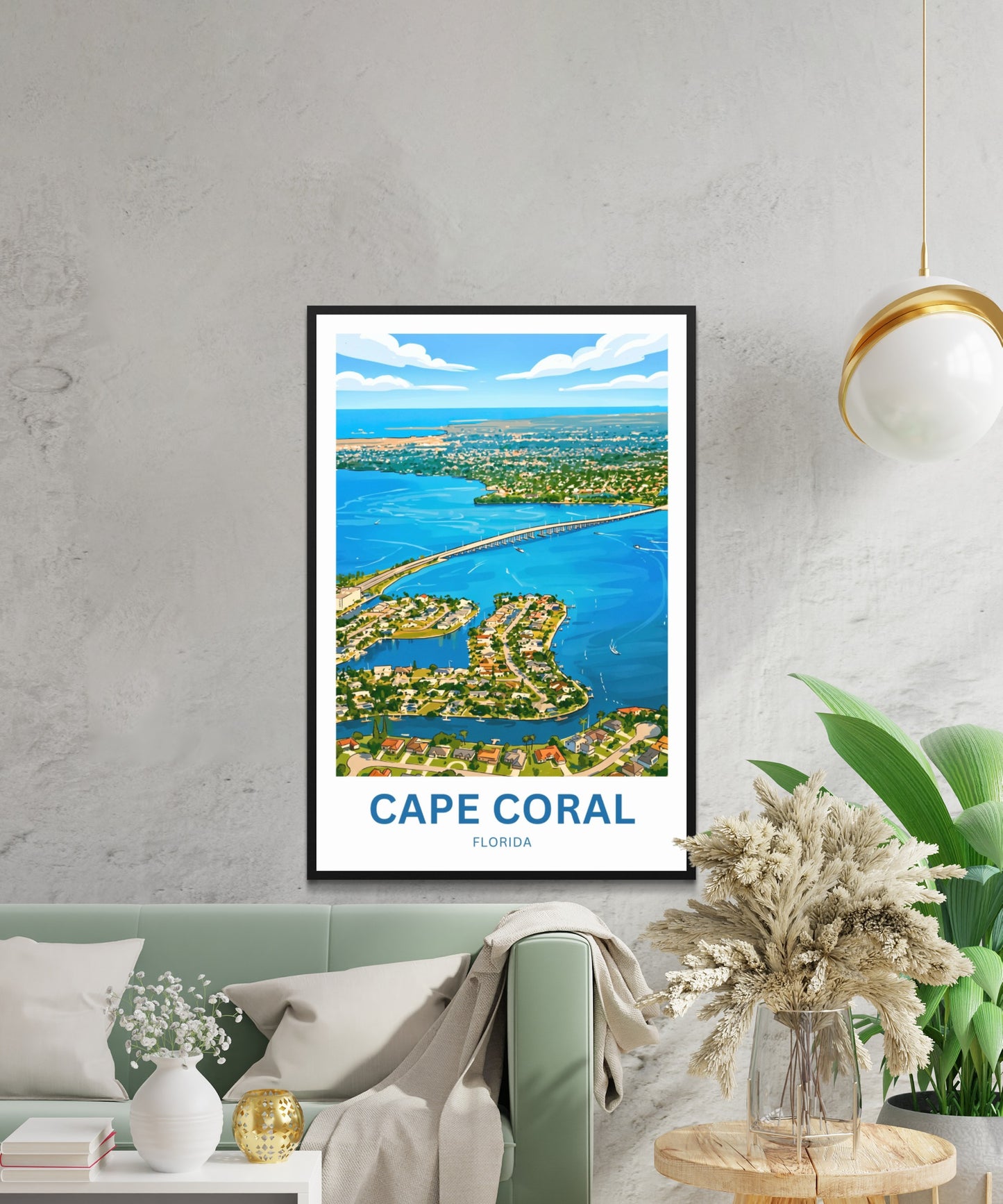 Cape Coral, Florida Travel Poster - Gateway