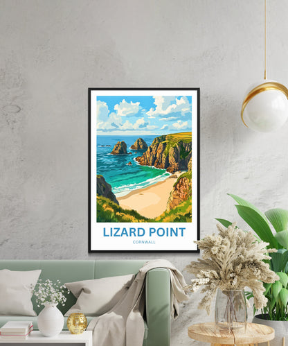 Lizard Point Travel Poster - Breathtaking Shores