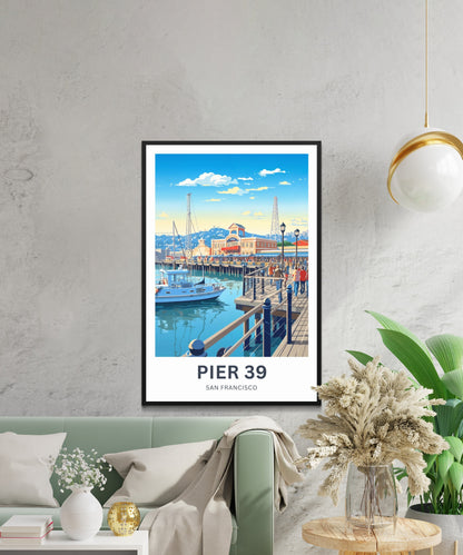 Pier 39 Travel Poster