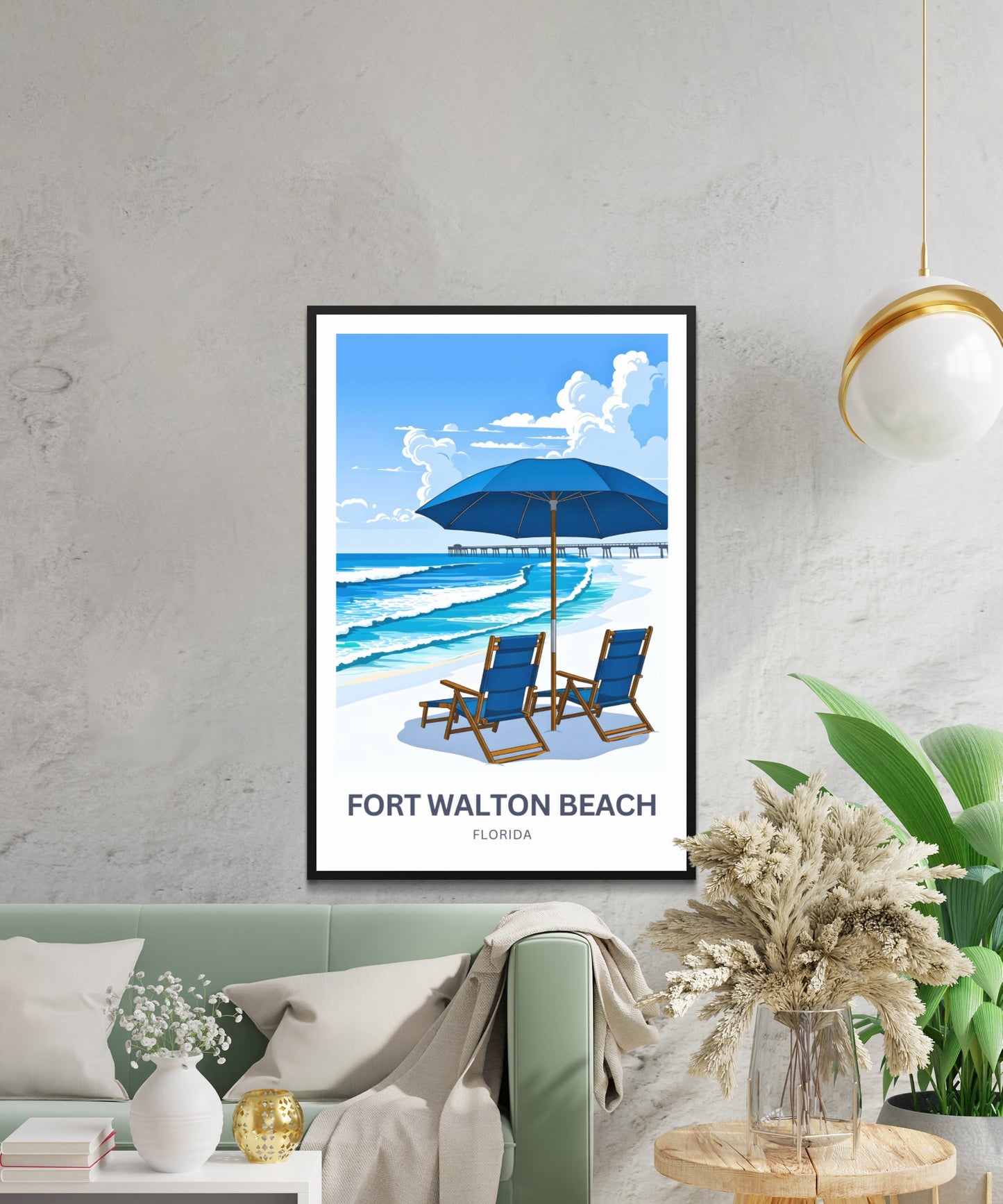 Fort Walton Beach Travel Poster