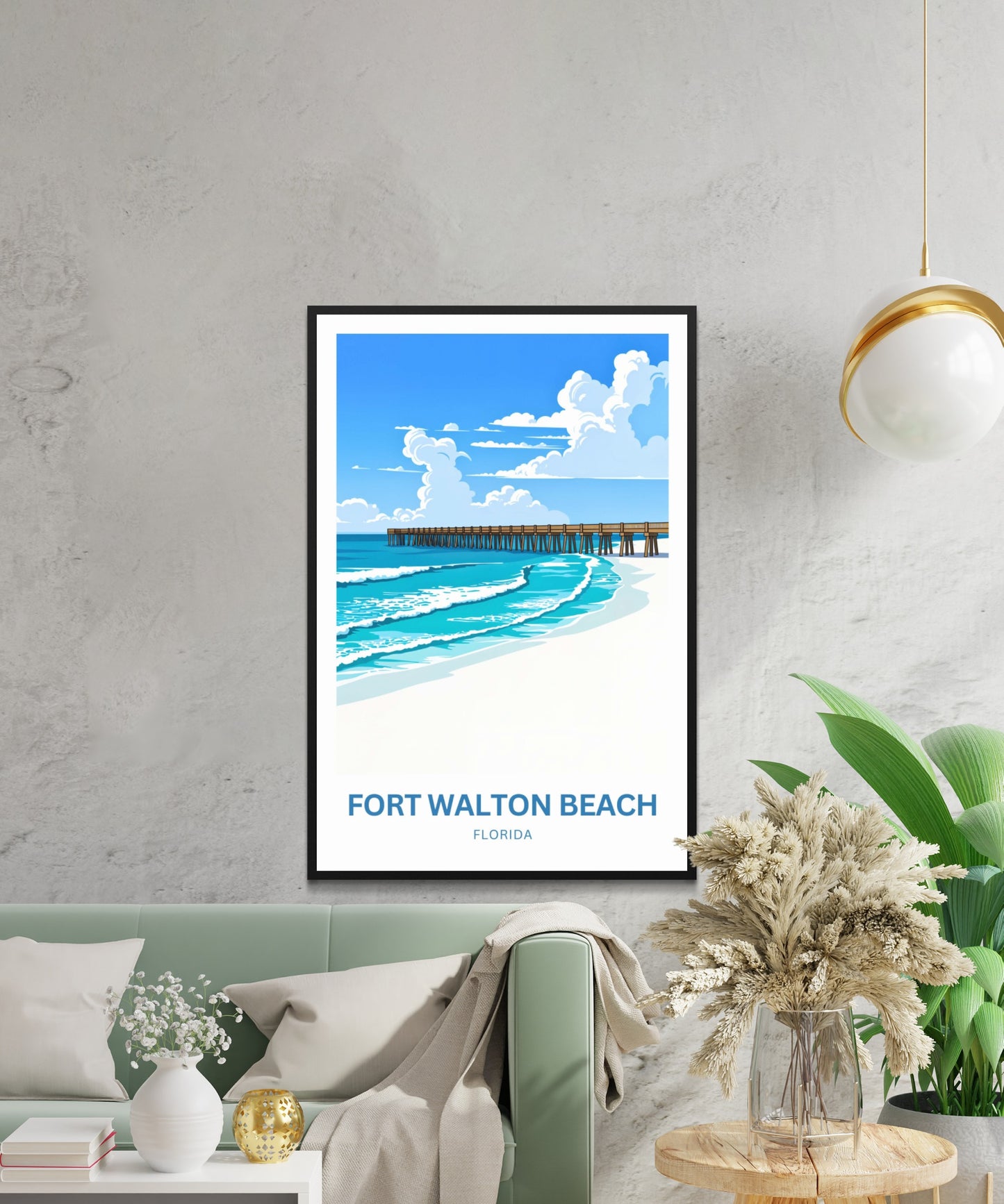 Fort Walton Beach Travel Poster - Paradise Calling