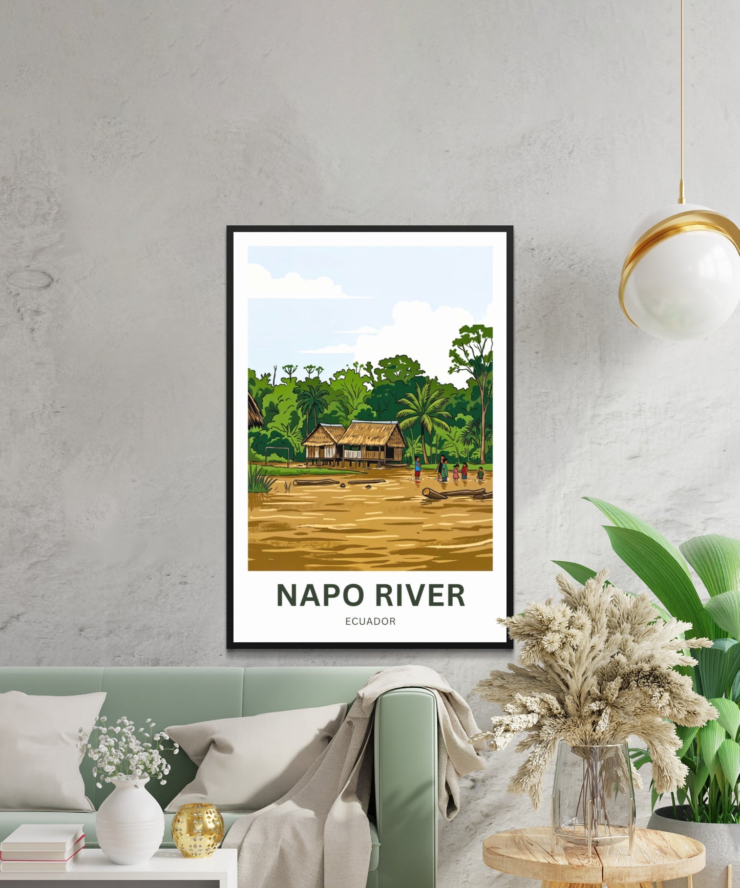 Napo River Travel Poster - Amazon Life