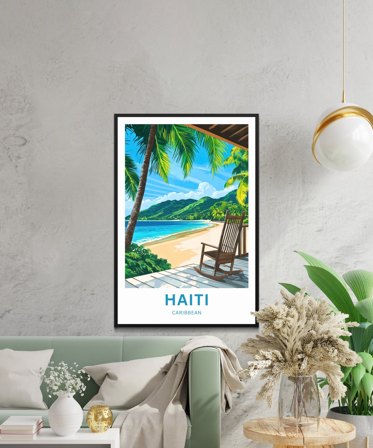 Haiti Travel Poster - Seaside Tranquility