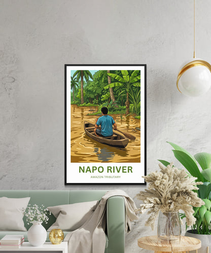 Napo River Travel Poster - Wildlife