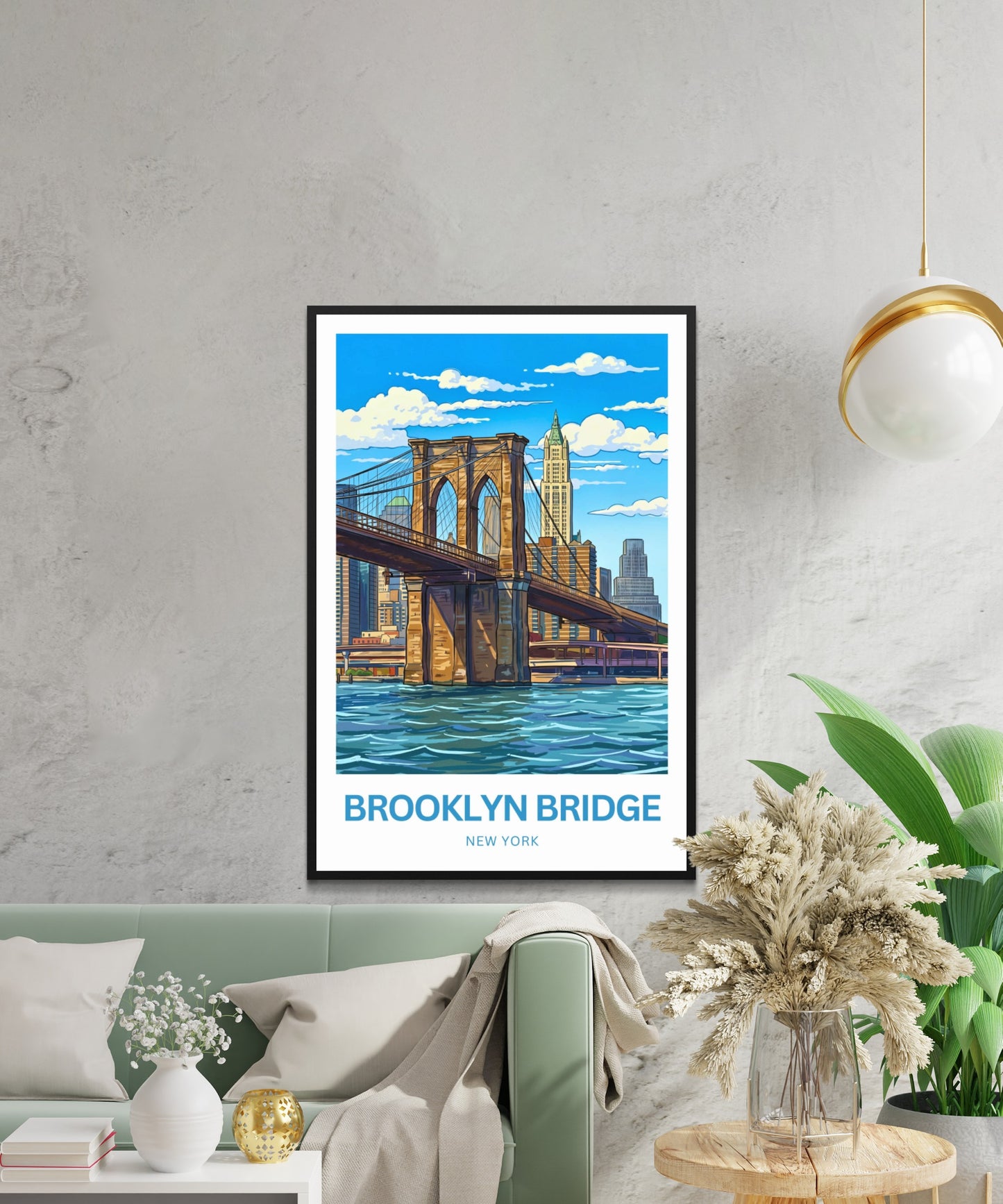 Brooklyn Bridge Travel Poster -  The Great Crossing