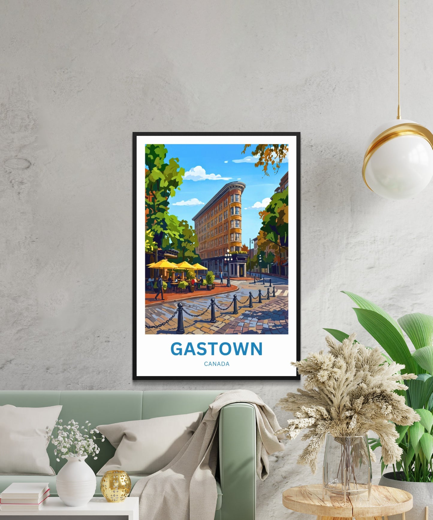 Gastown Travel Poster - Vancouver’s Old Town