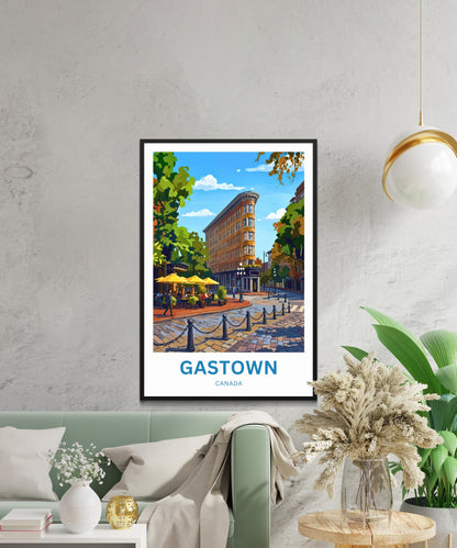 Gastown Travel Poster - Vancouver’s Old Town