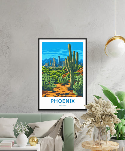 Phoenix Travel Poster - The Heart of the Sonoran Desert