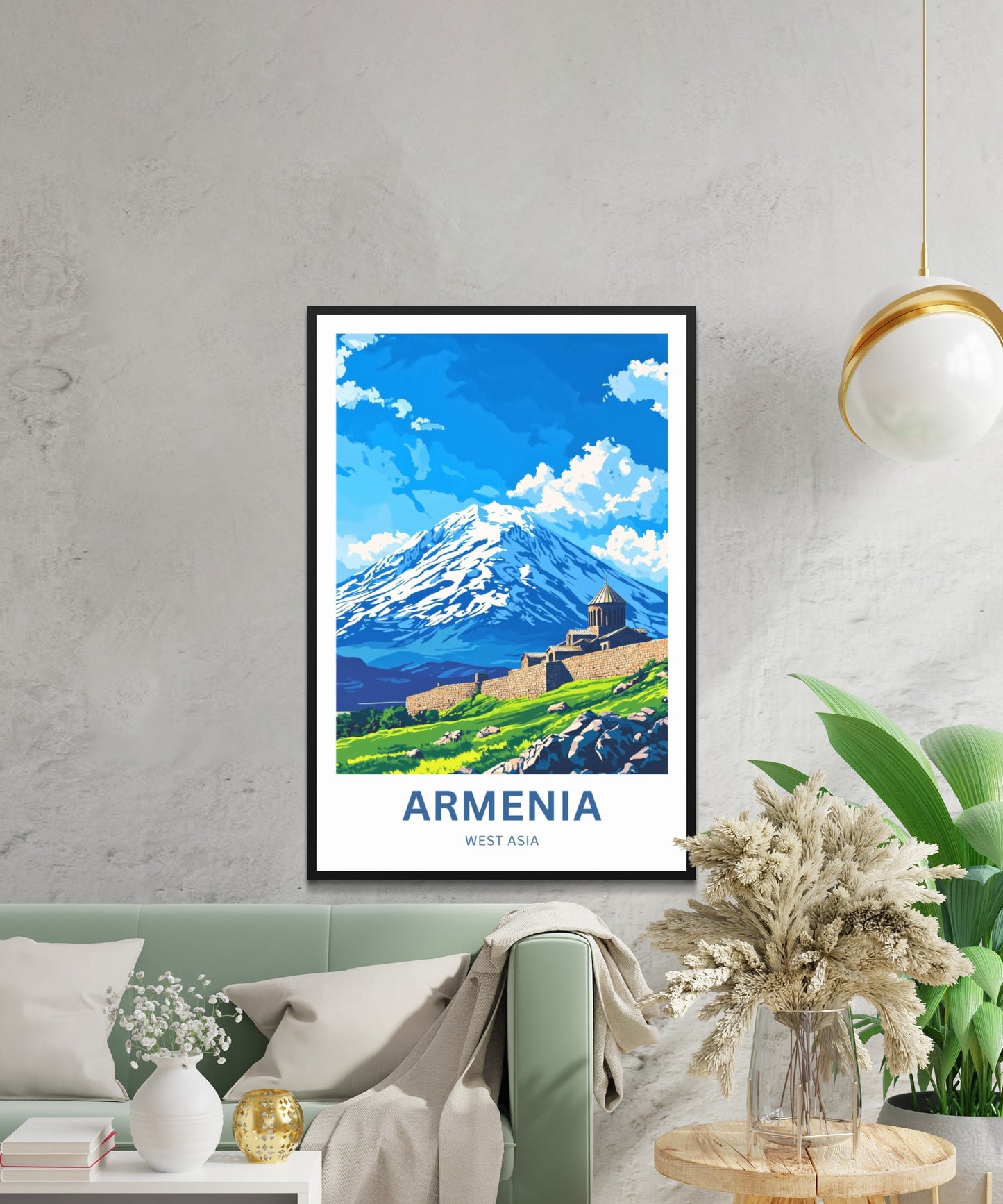 Armenia Travel Poster - Mount Ararat Majesty