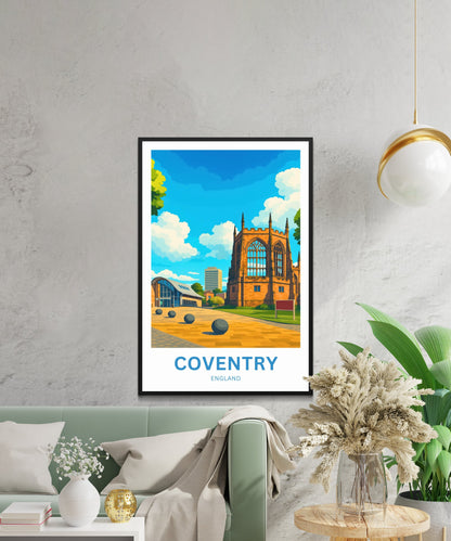 Coventry Travel Poster- Cathedral