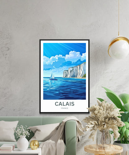 Calais Travel Poster - Coastal Breeze