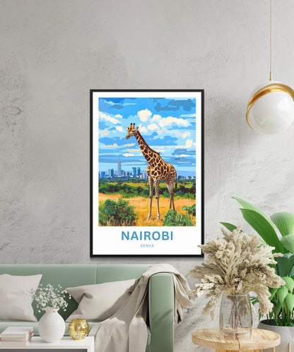 Nairobi Travel Poster - Africa's Metropolis