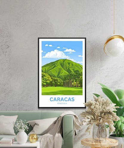 Caracas Travel Poster - Waraira Repano Overlook