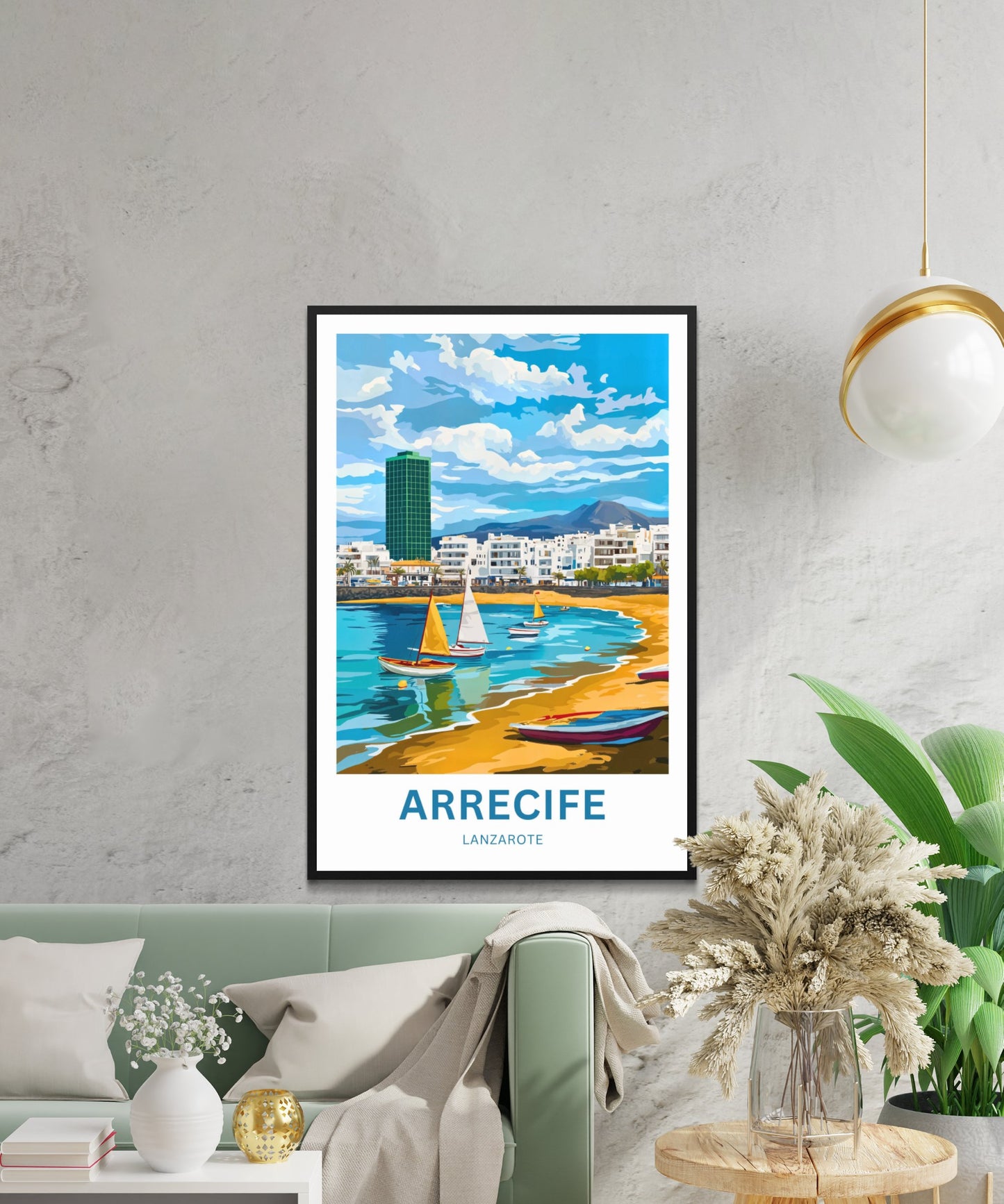 Arrecife Travel Poster- Lanzarote’s Urban Oasis