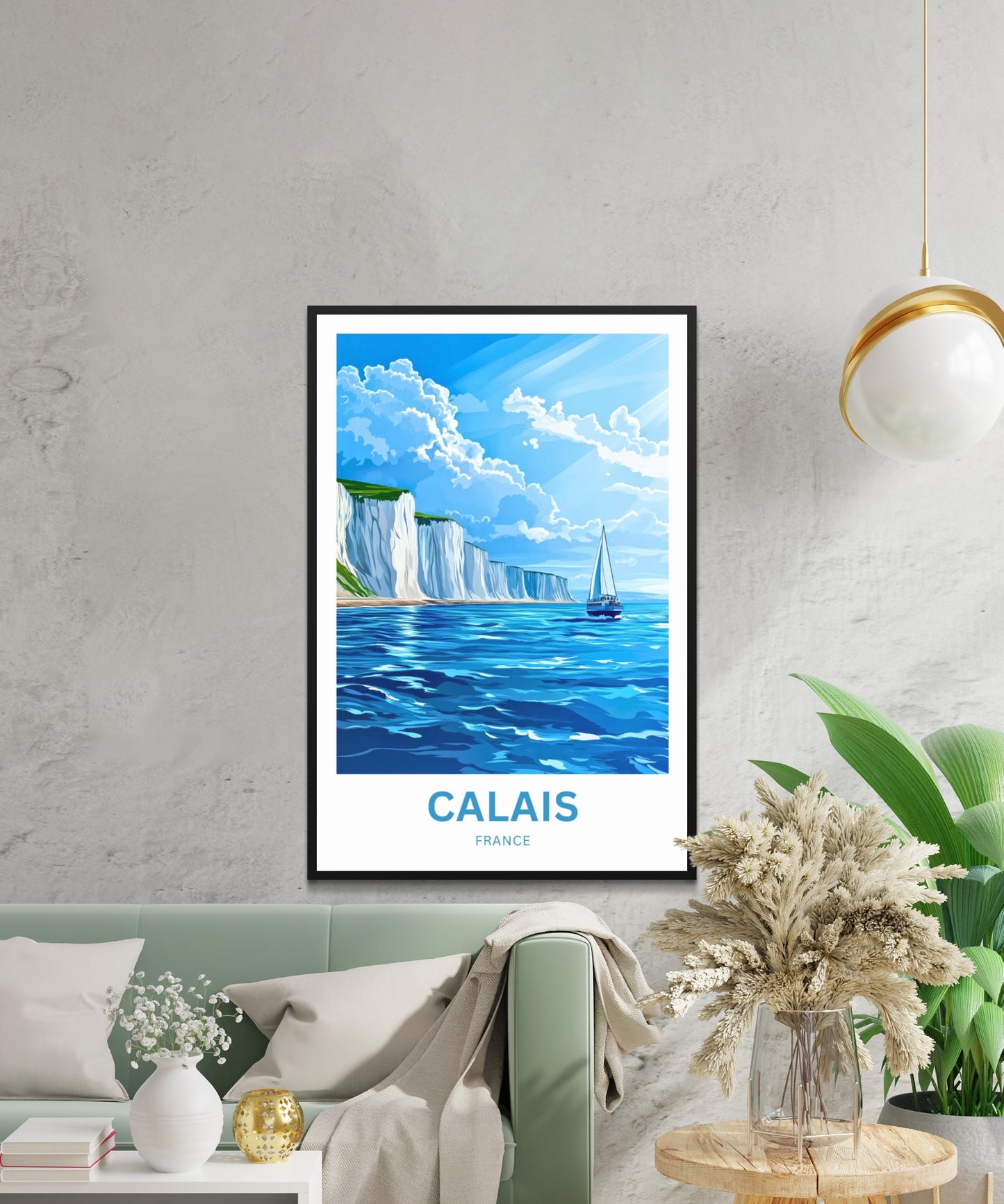 Calais Travel Poster - Blue Seas