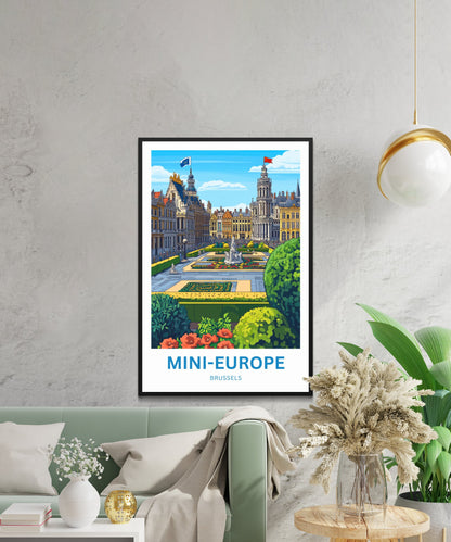 Mini-Europe Travel Poster- Where Landmarks Come to Life
