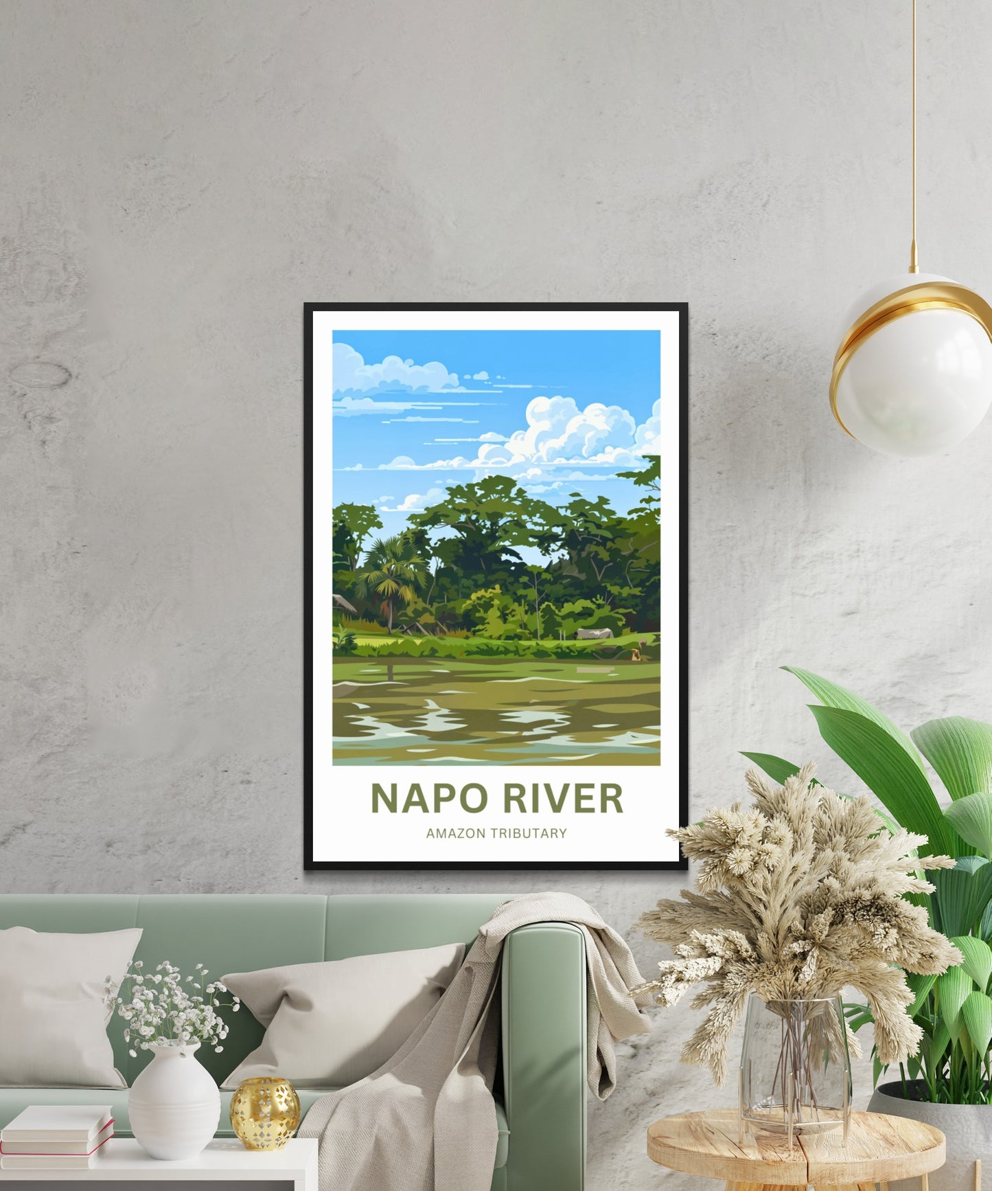 Napo River Travel Poster - Rainforest
