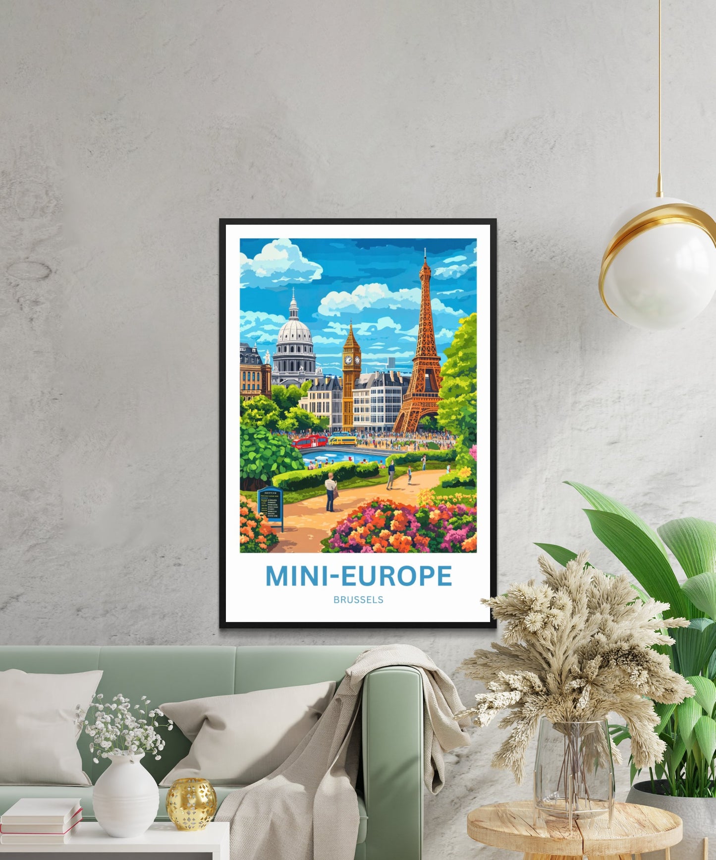 Mini-Europe Travel Poster- Brussels