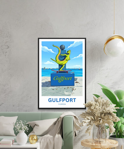 Gulfport, Florida Travel Poster