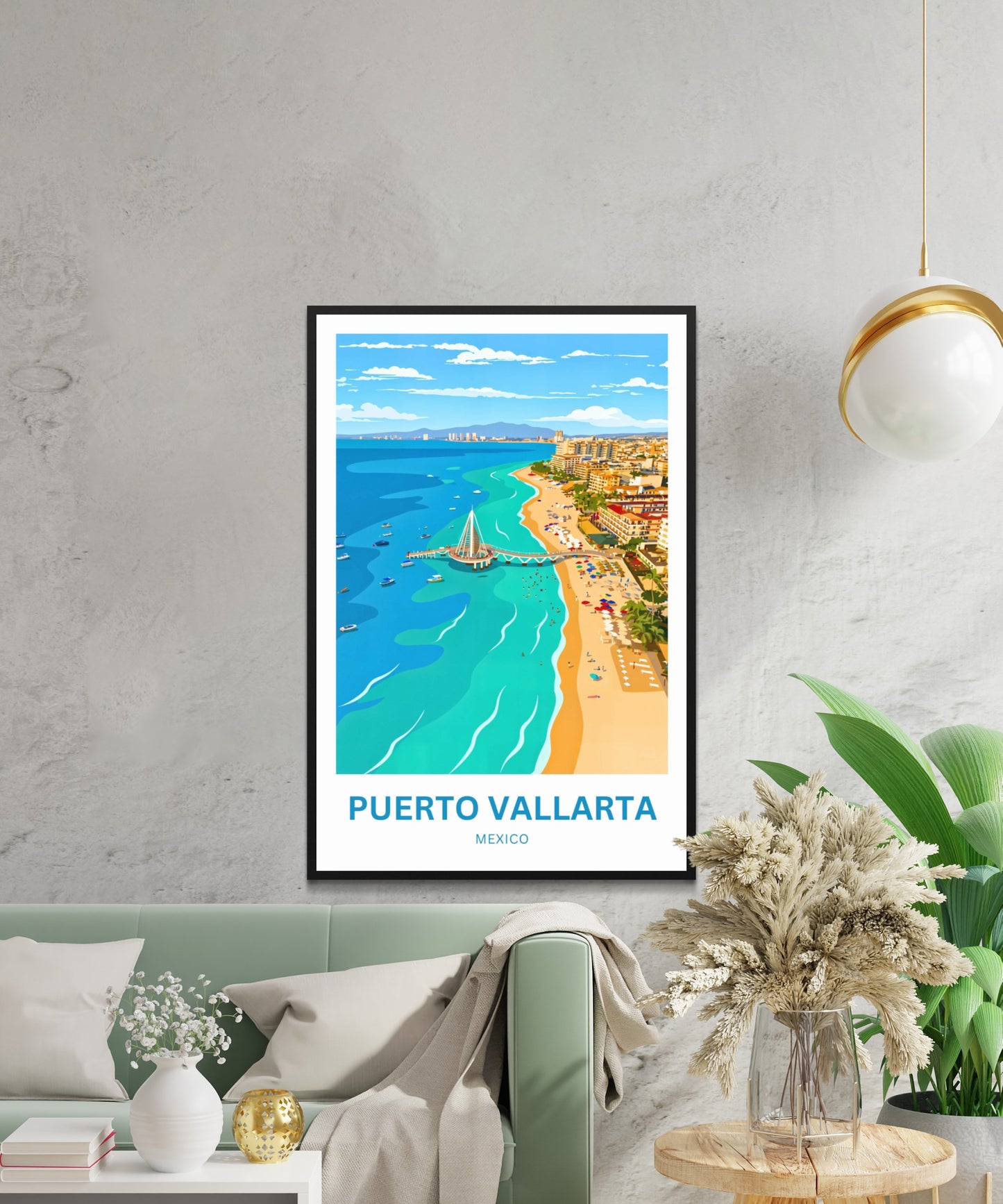 Puerto Vallarta  Travel Poster - Mexico