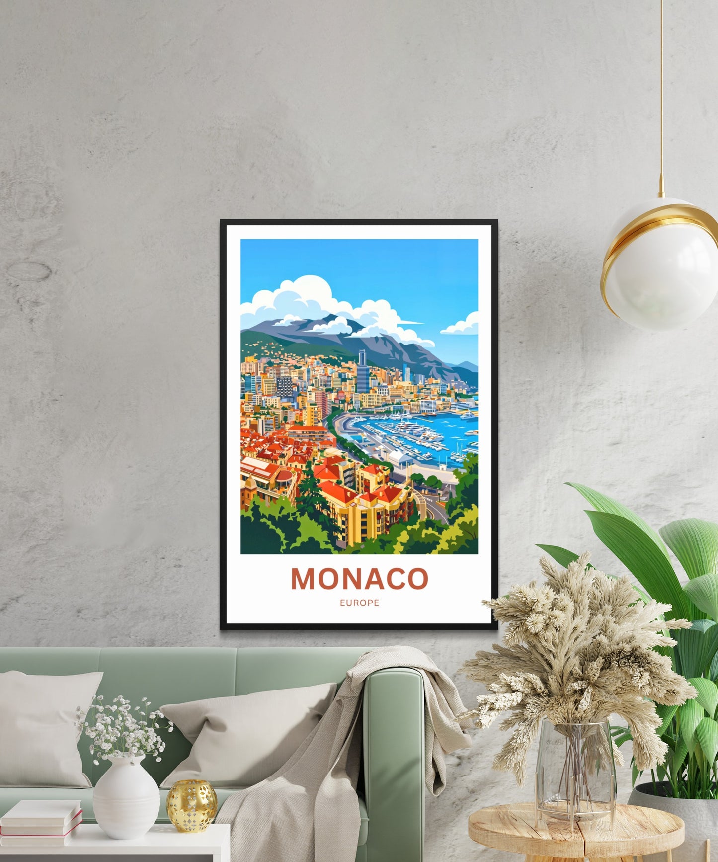 Monaco  Travel Poster - Captivating Panorama View
