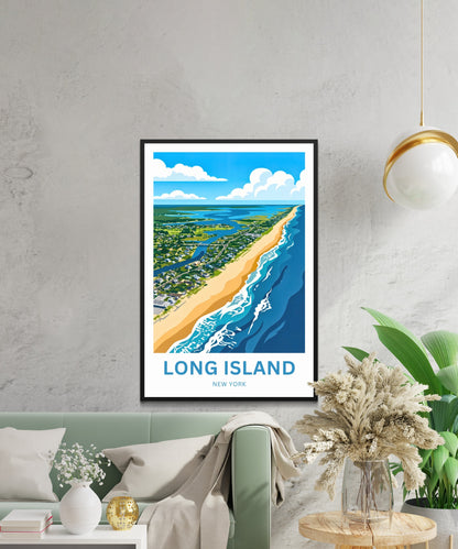 Long Island Travel Poster -  Amazing Long Shores