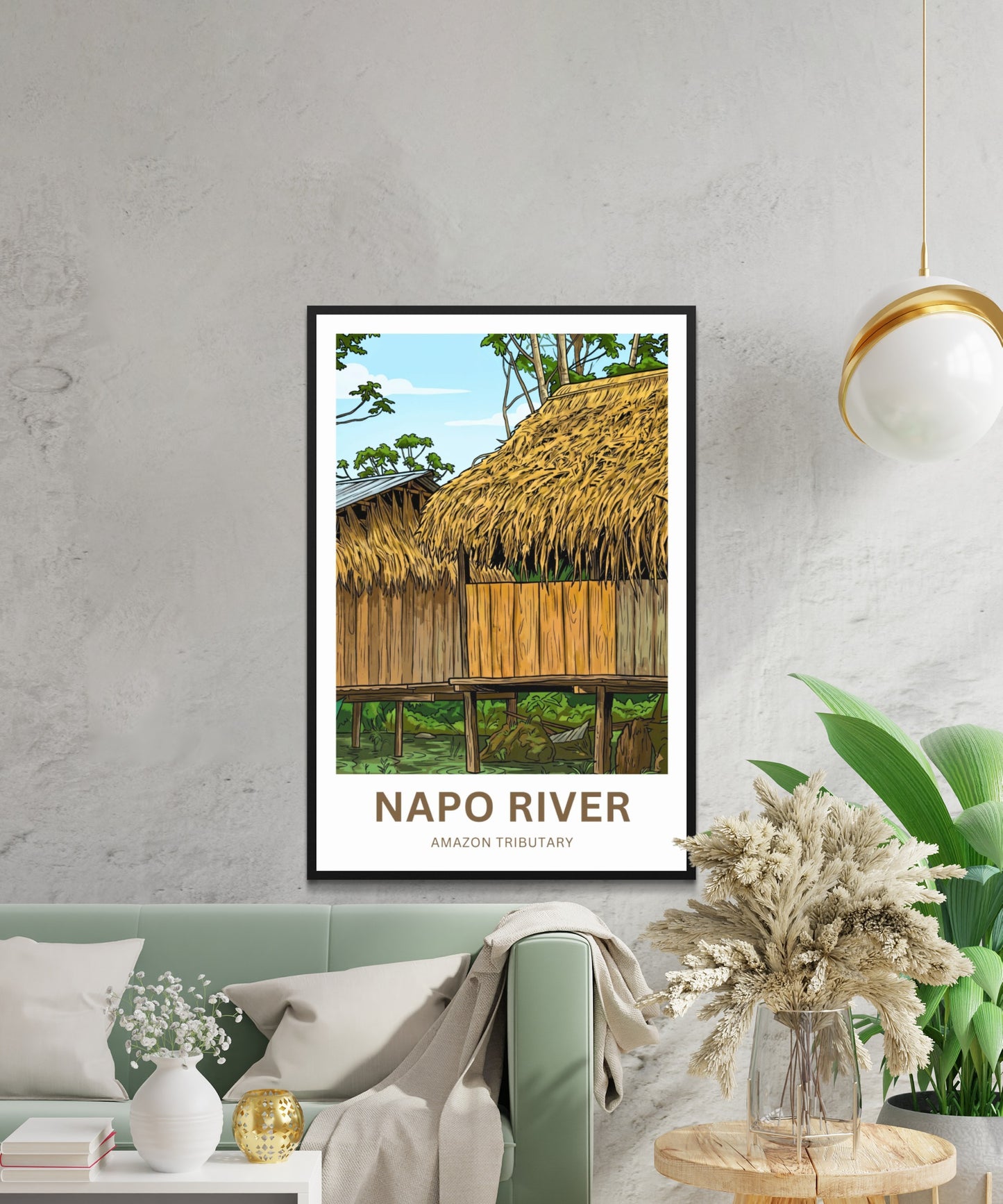 Napo River Travel Poster - Urban Jungle Living