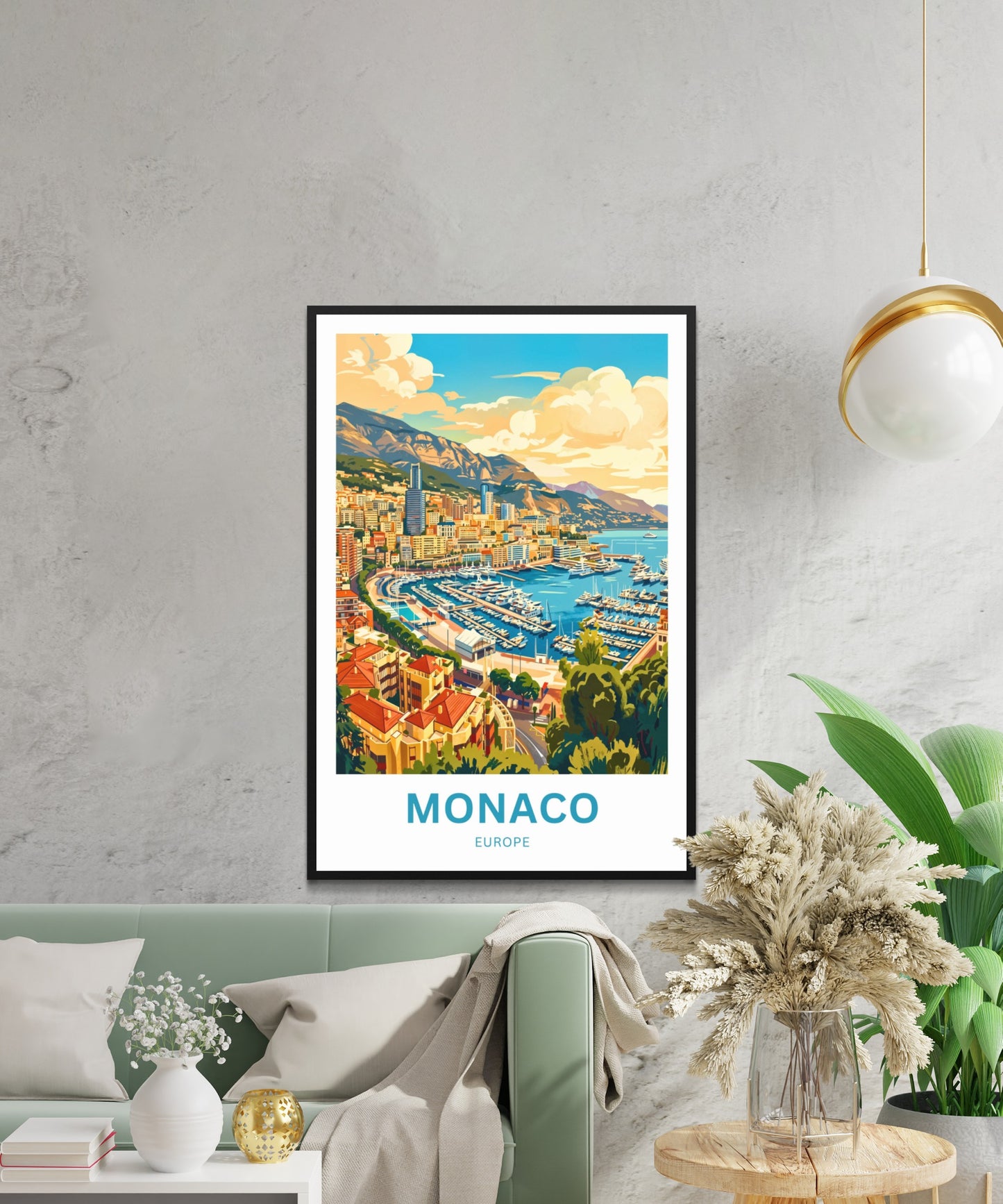 Monaco  Travel Poster - Seaside Splendor