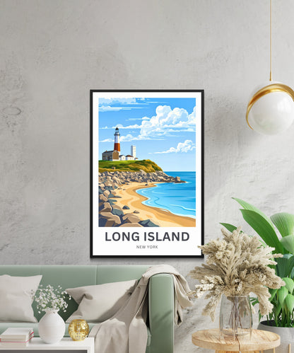 Long Island Travel Poster -  Light House