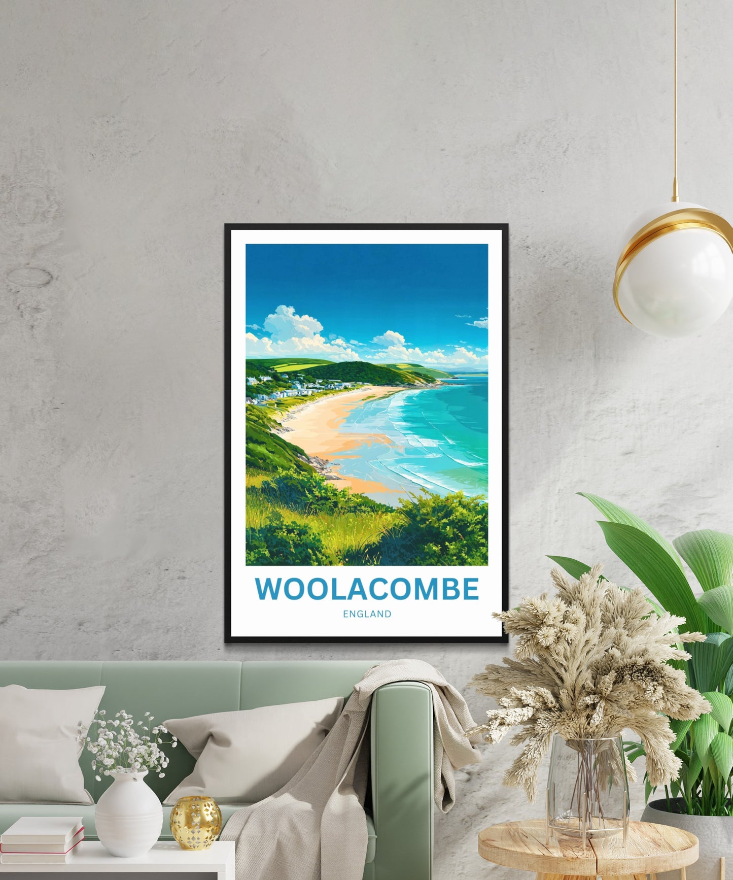 Woolacombe Travel Poster - Beachfront Bliss