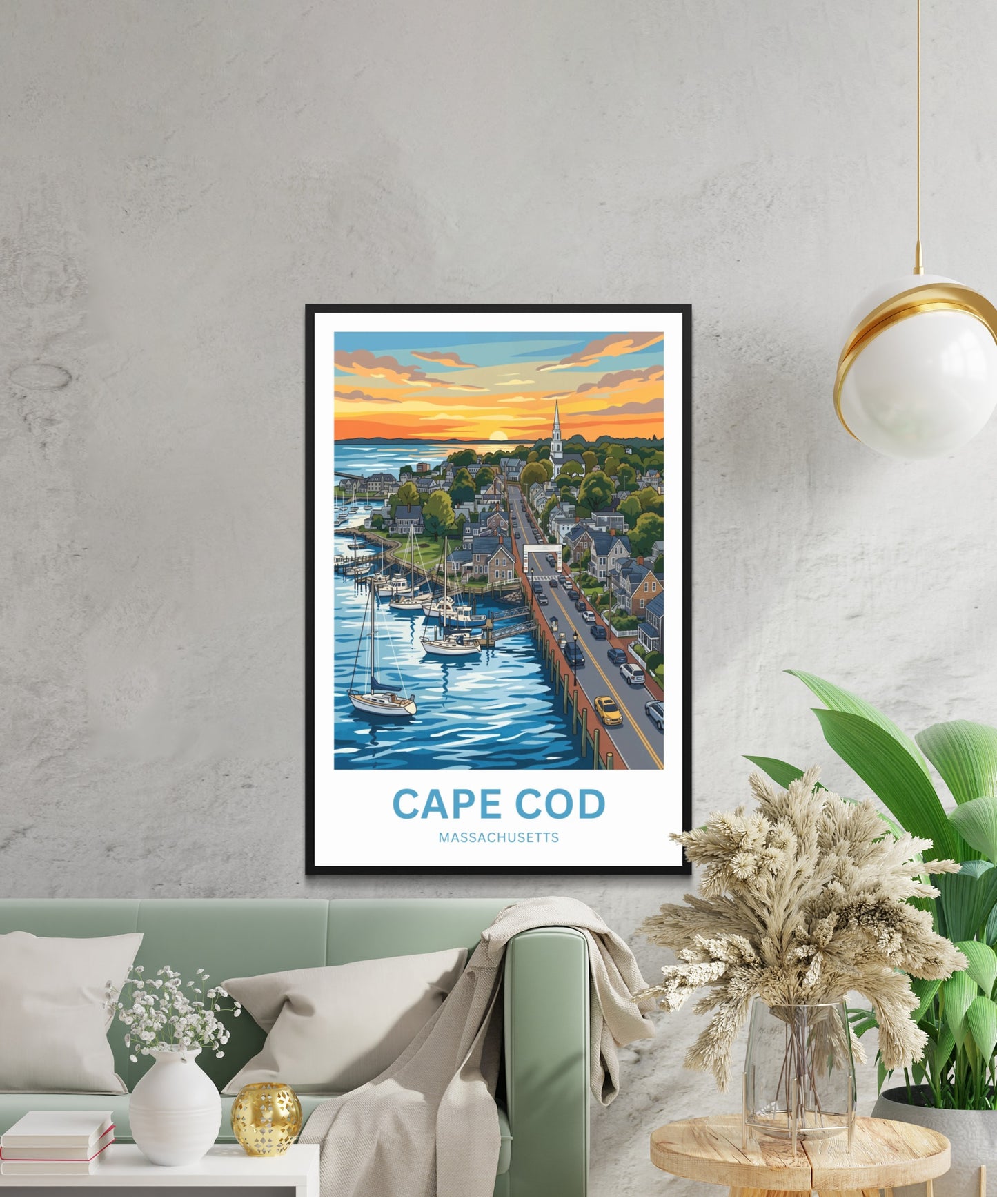 Cape Cod Travel Poster - Coastal Charm