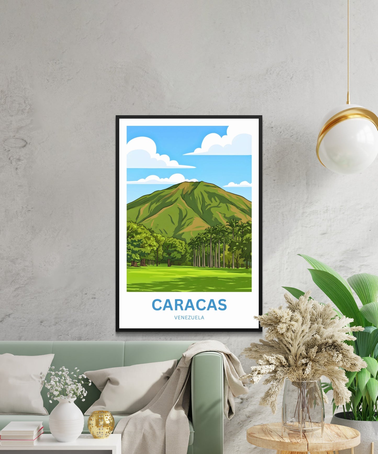 Caracas Travel Poster - Peaks View