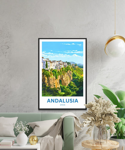Andalusia Travel Poster - White Villages