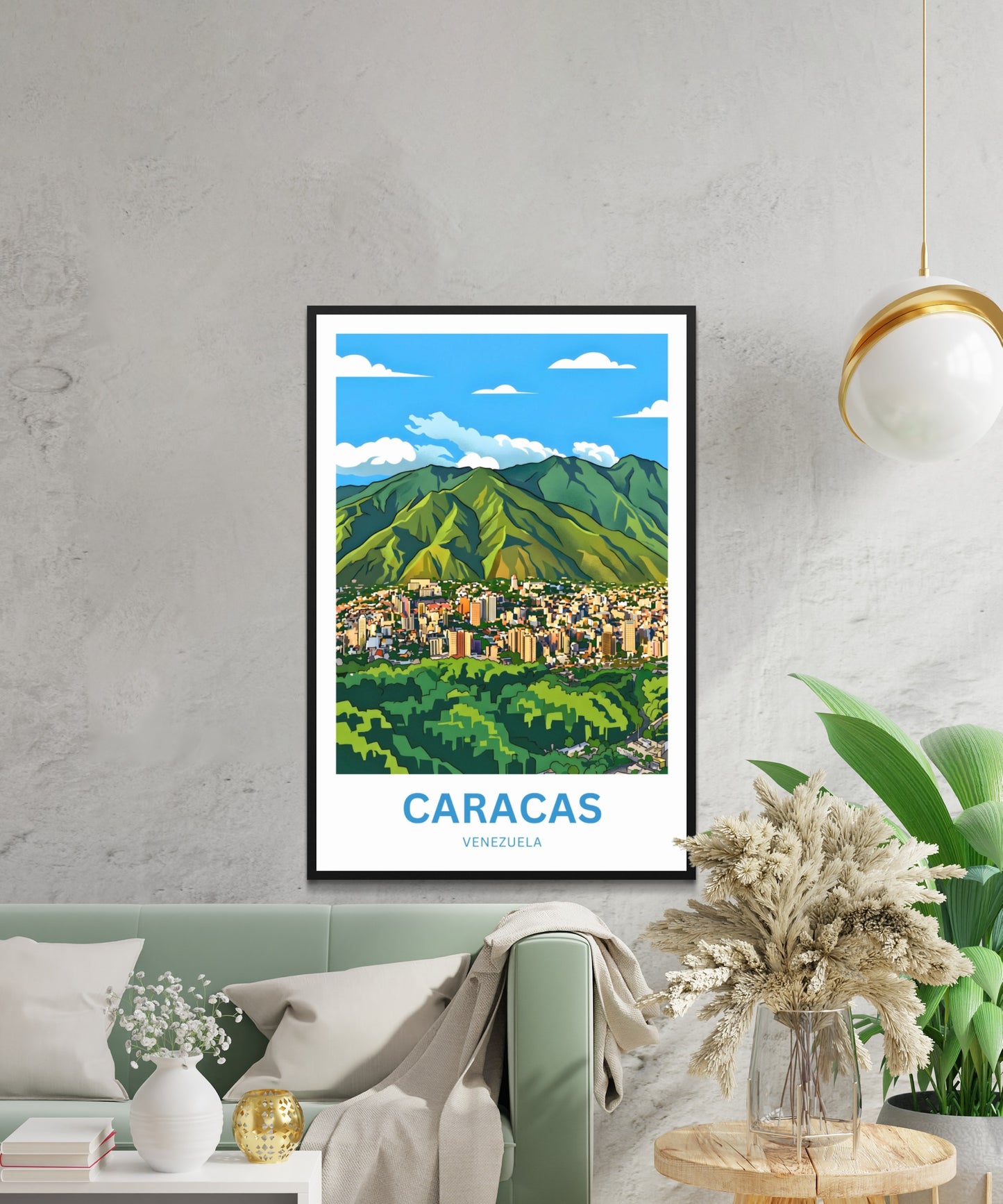 Caracas Travel Poster - Heart of Venenzuela