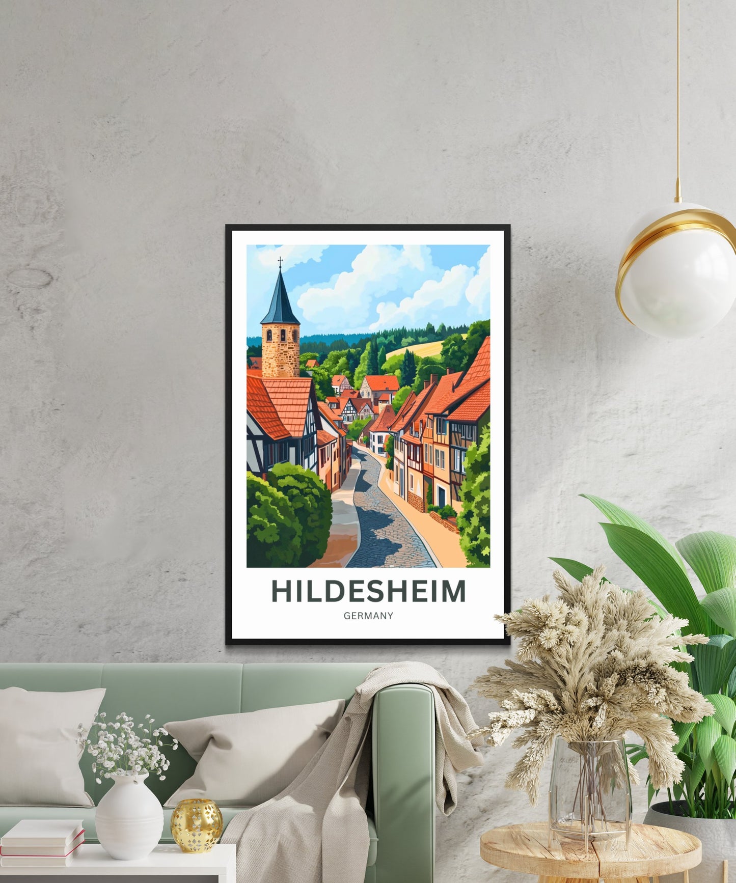 Hildesheim Travel Poster- Stunning Historic Village