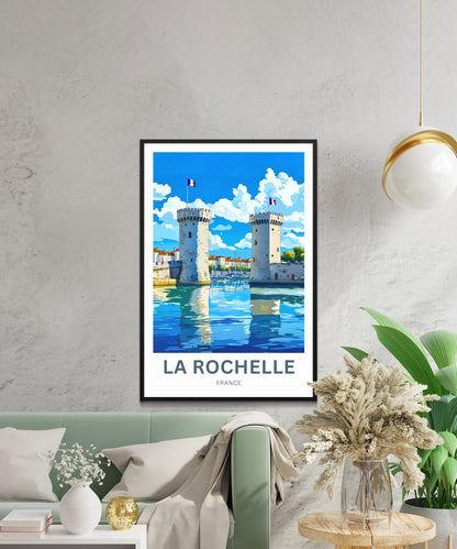 La Rochelle Travel Poster - France