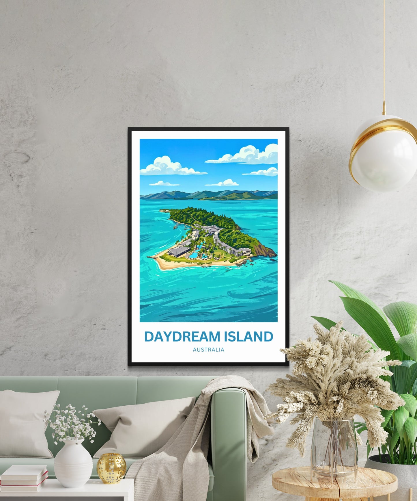 Daydream Island Travel Poster - Australia Ocean Serenity